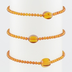 Amber bracelet Small bracelet cognac